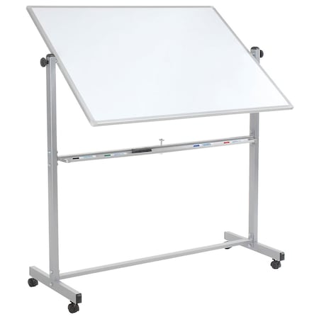 Double Sided Rolling Magnetic Dry Erase Whiteboard, 48 X 36